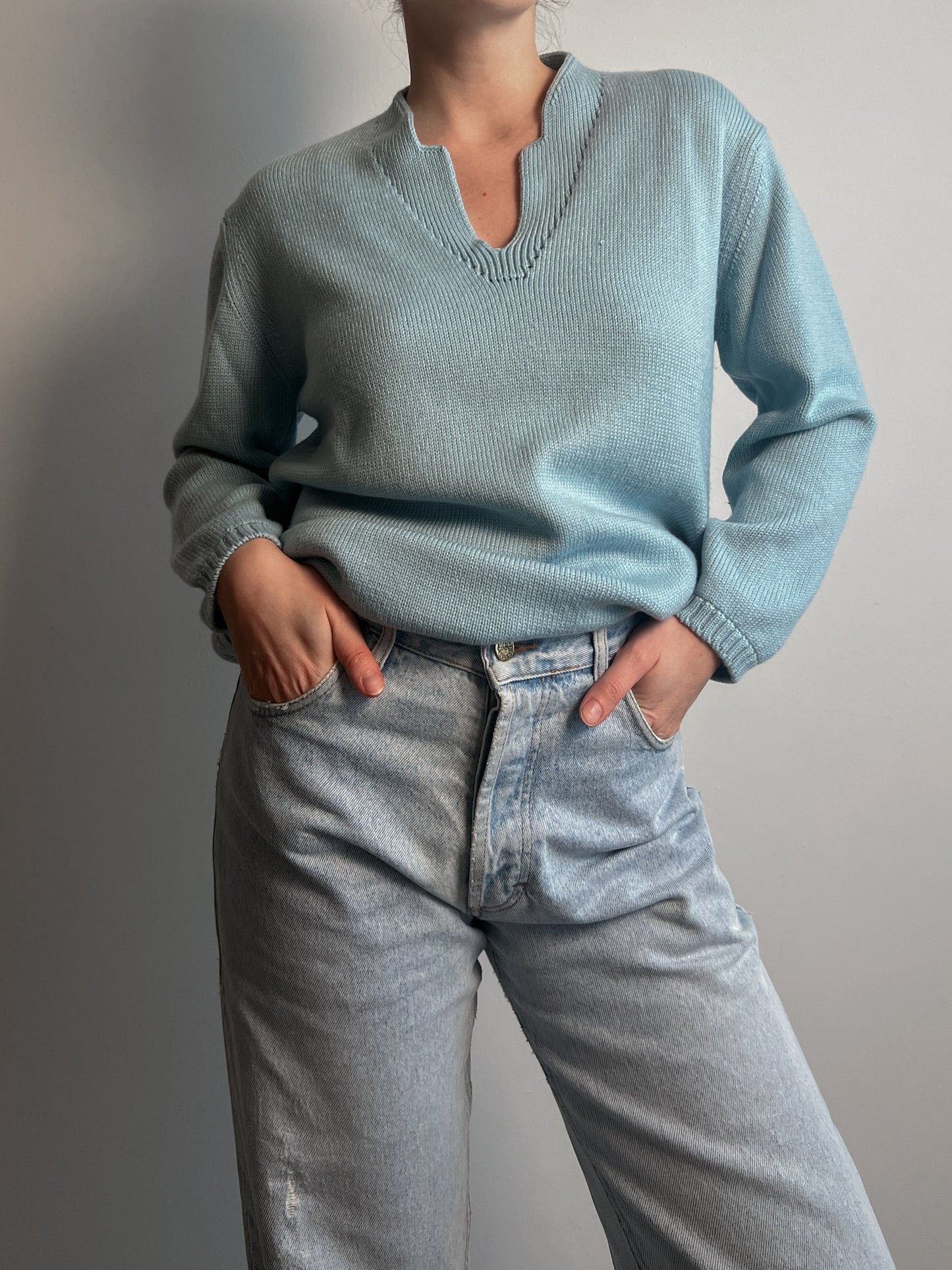 Merinos wool azure sweater