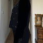 Velvet and strass black blouse