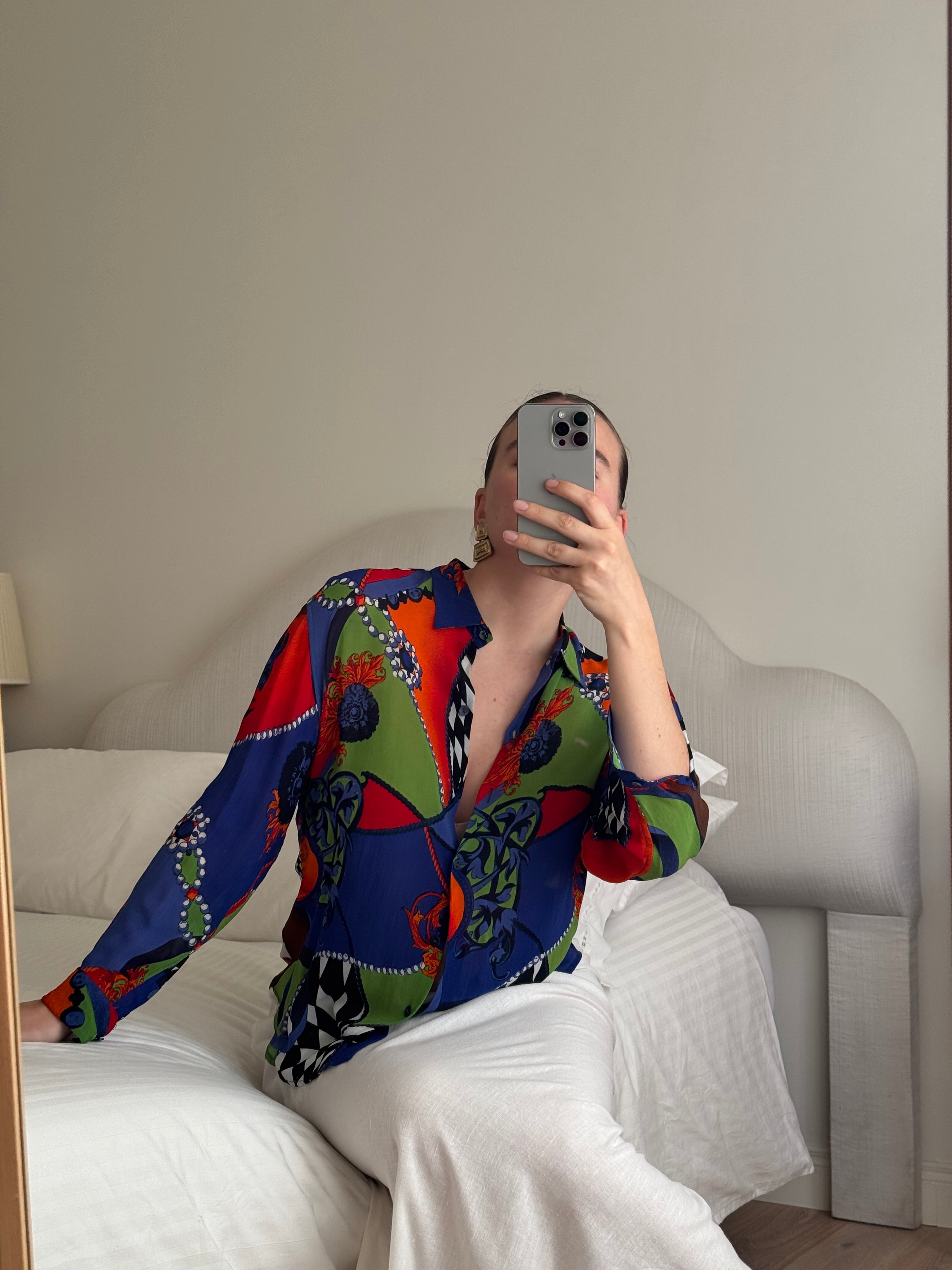 Viscose bright shirt