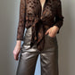 Pure silk brown blouse