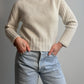 Pure wool ivory turtleneck