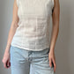 Pure linen white top