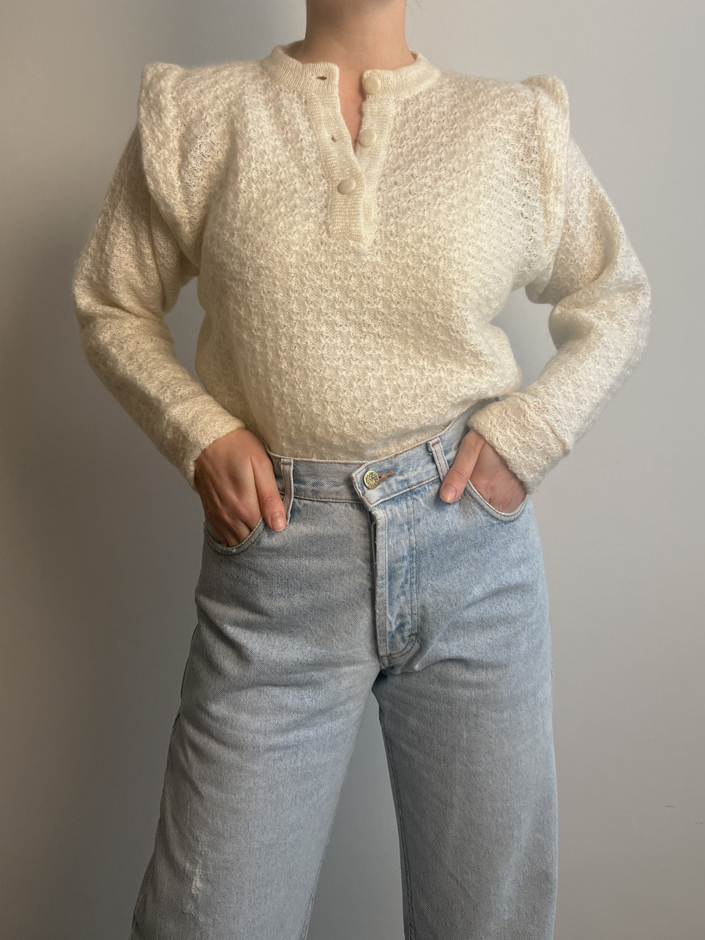 Wool and mohair sweater