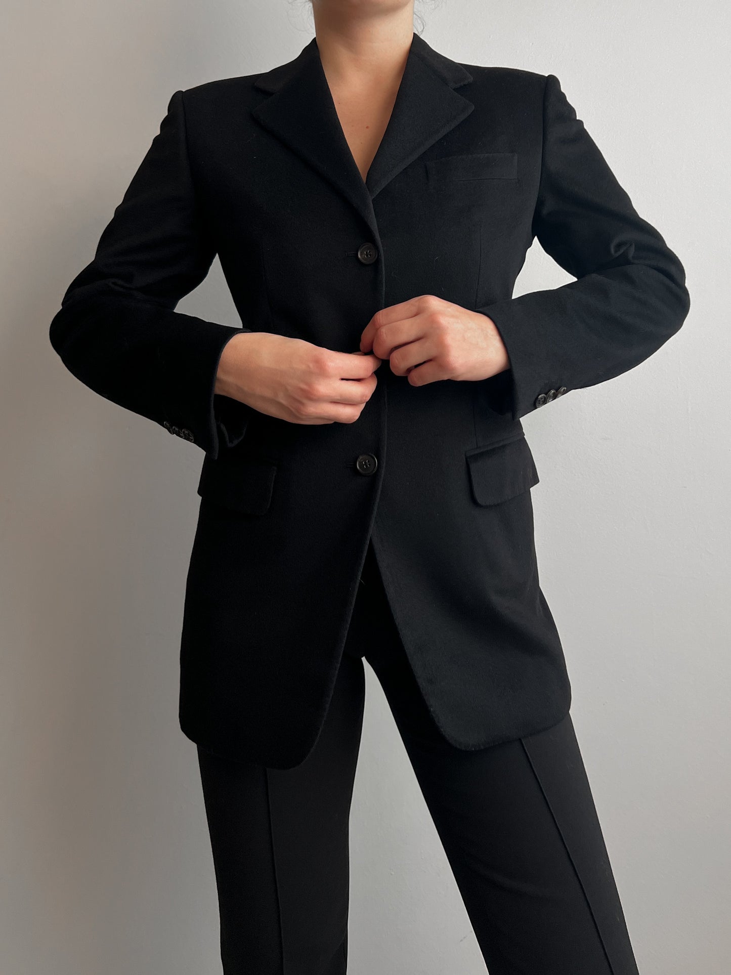 Belvest pure cashmere black blazer