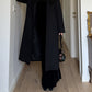 Virgin wool black coat