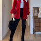 Velvet red and black jacket