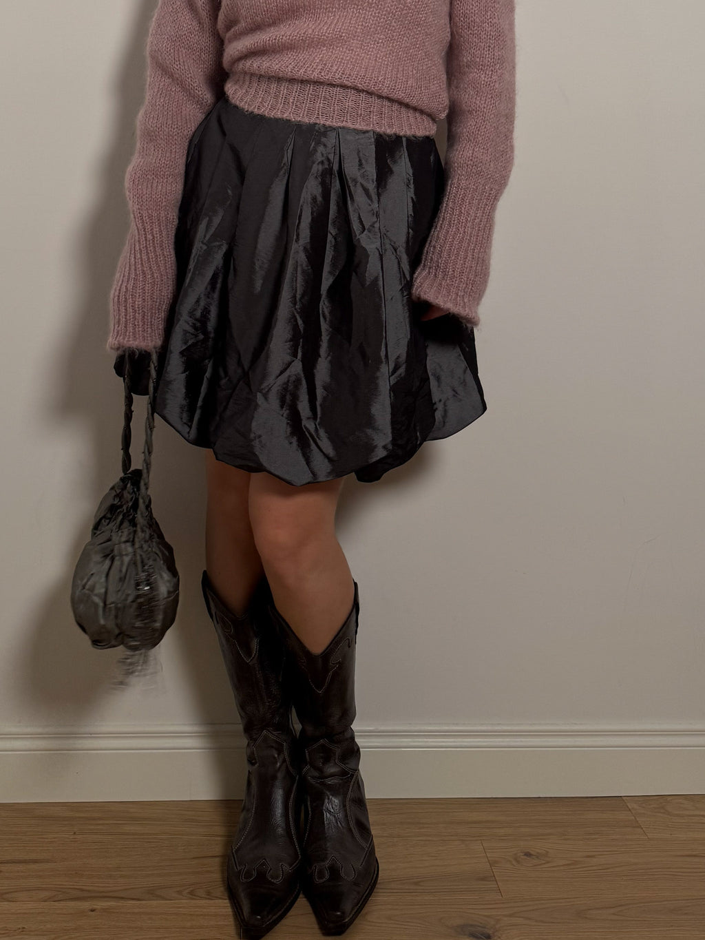 Silver ballon skirt