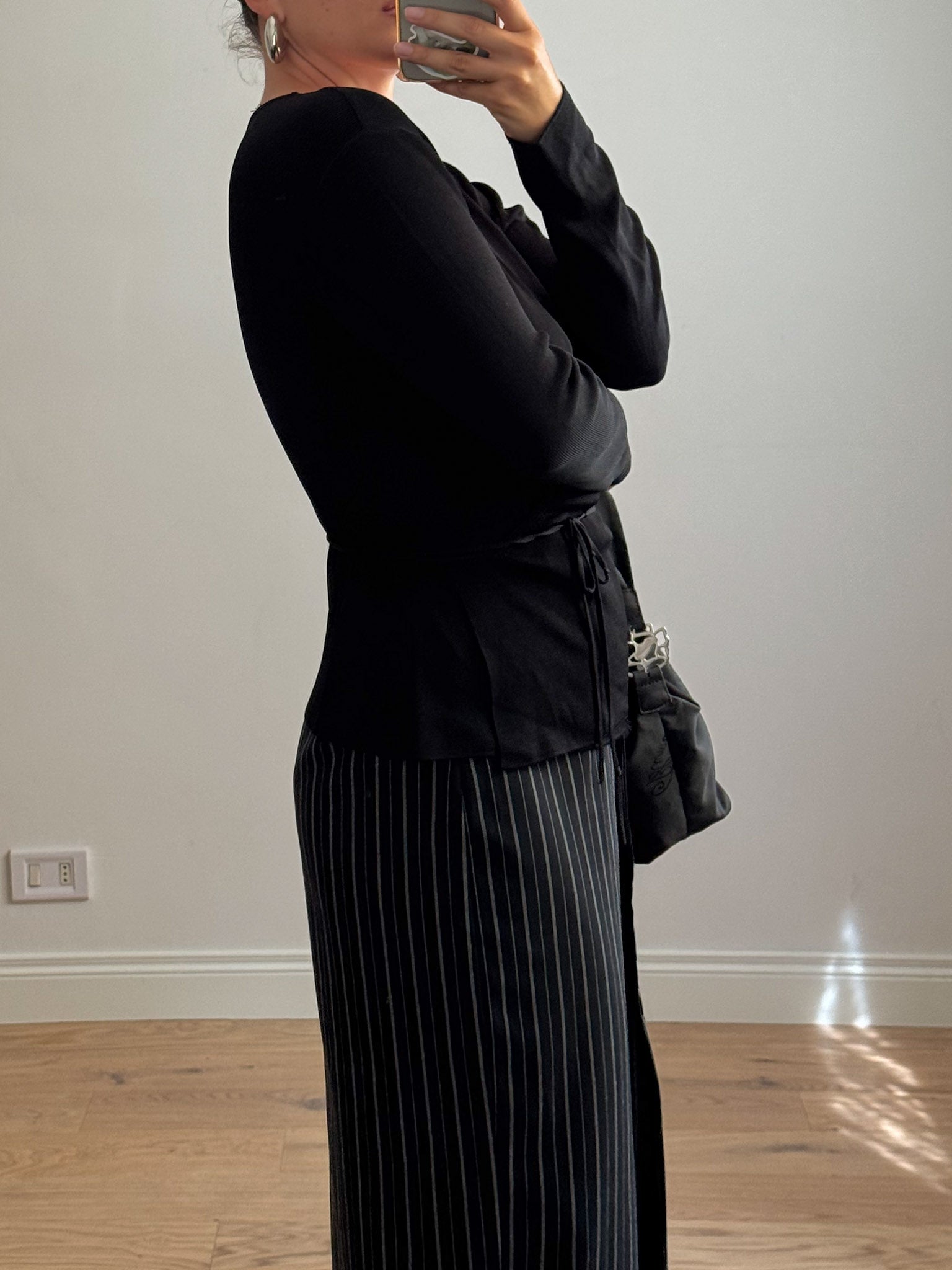 Viscose black cardigan