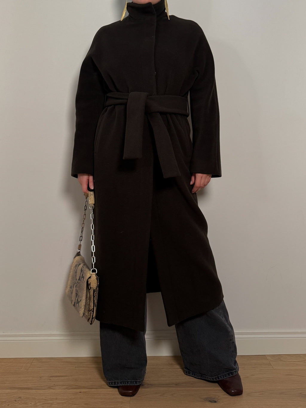 Wool and cashmere fondant coat