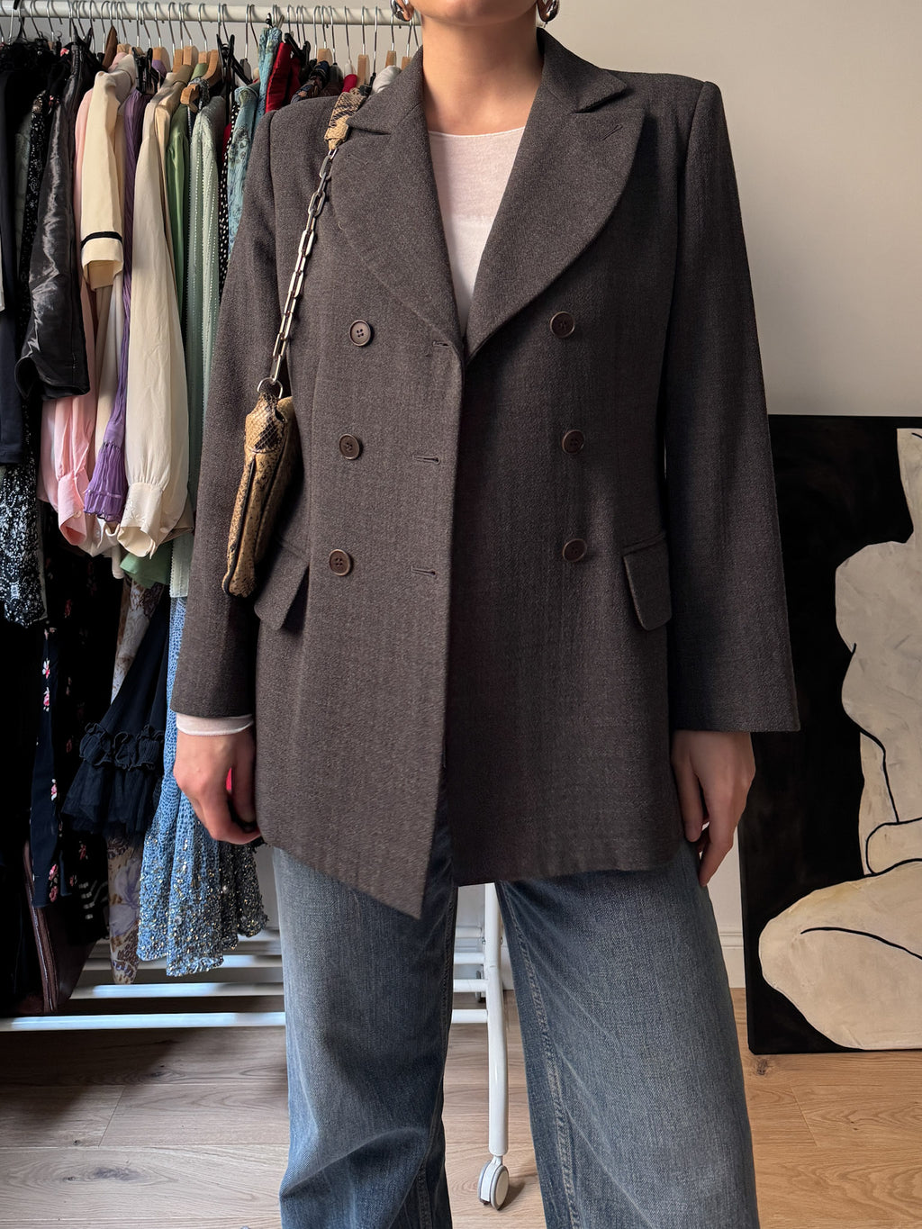 Pure wool grey blazer