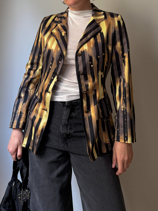 Moschino printed blazer