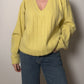 Wool blend yellow pull