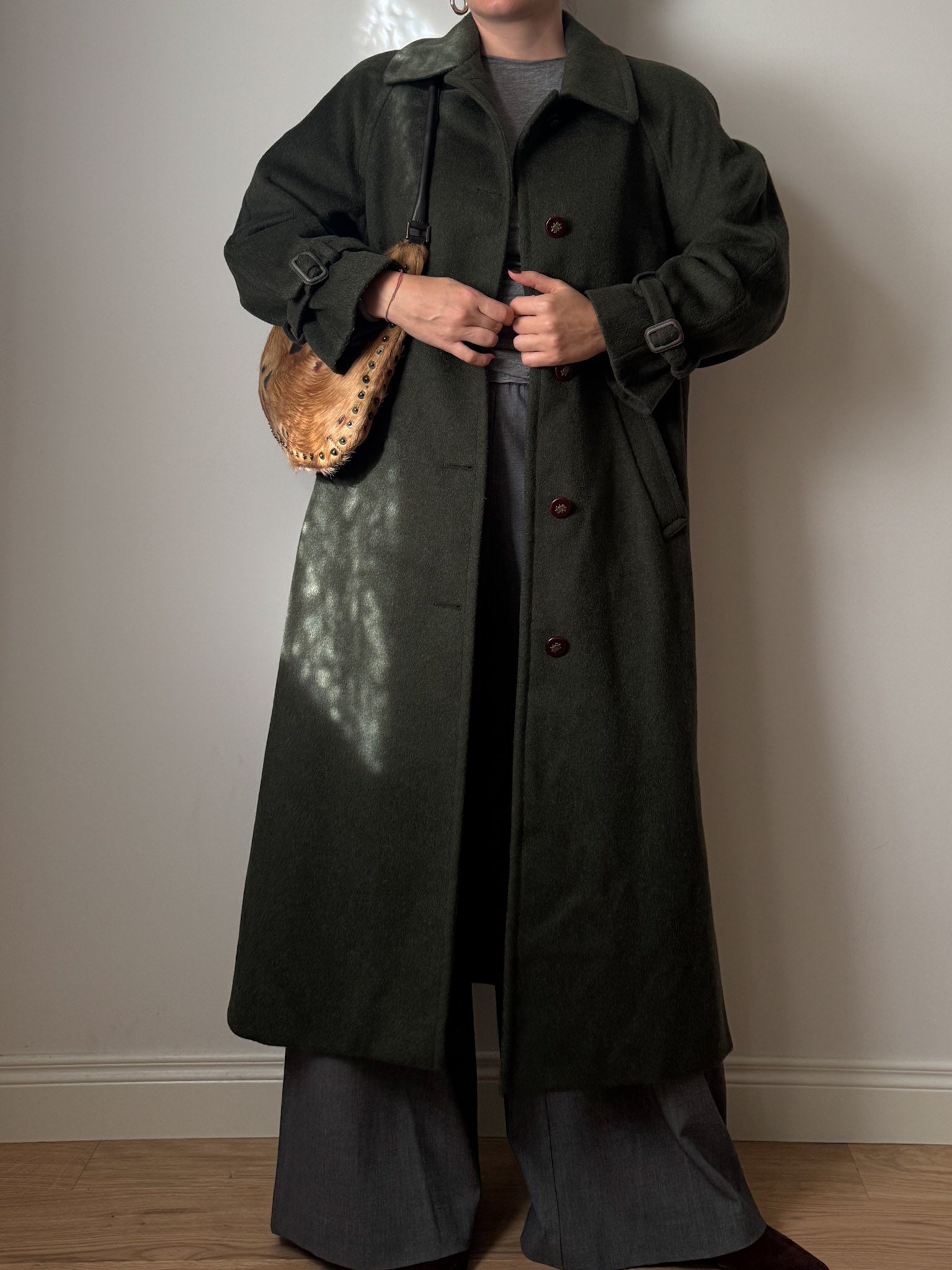 Classic Loden green coat
