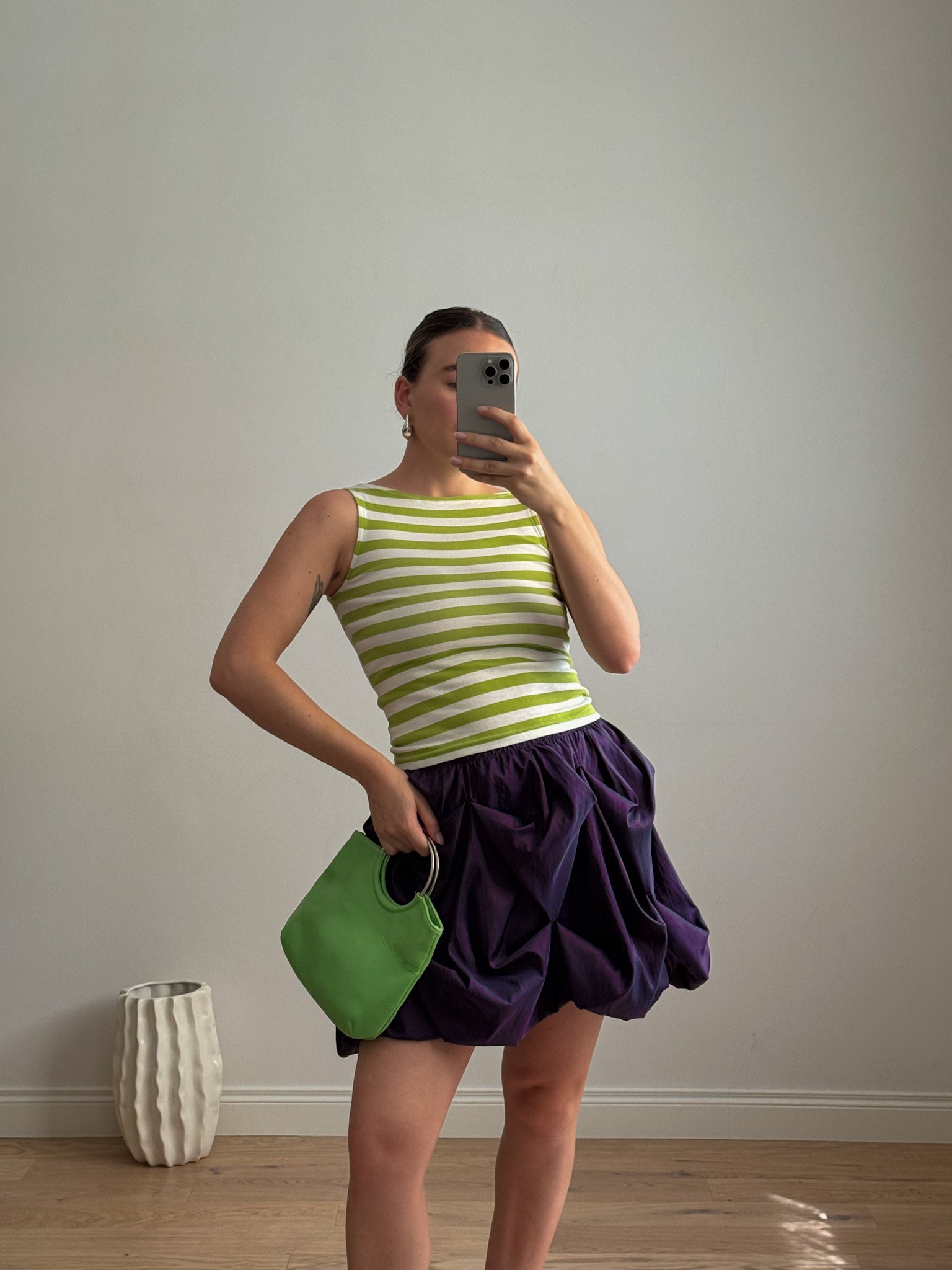 Bubble purple skirt