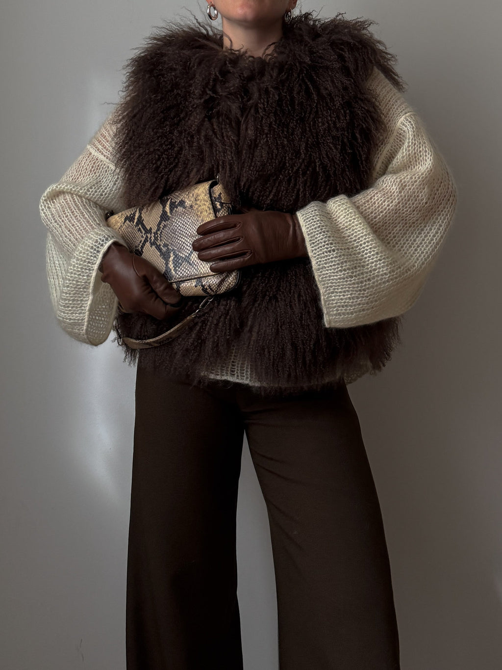 PRE-ORDER Brown Mongolian Vest