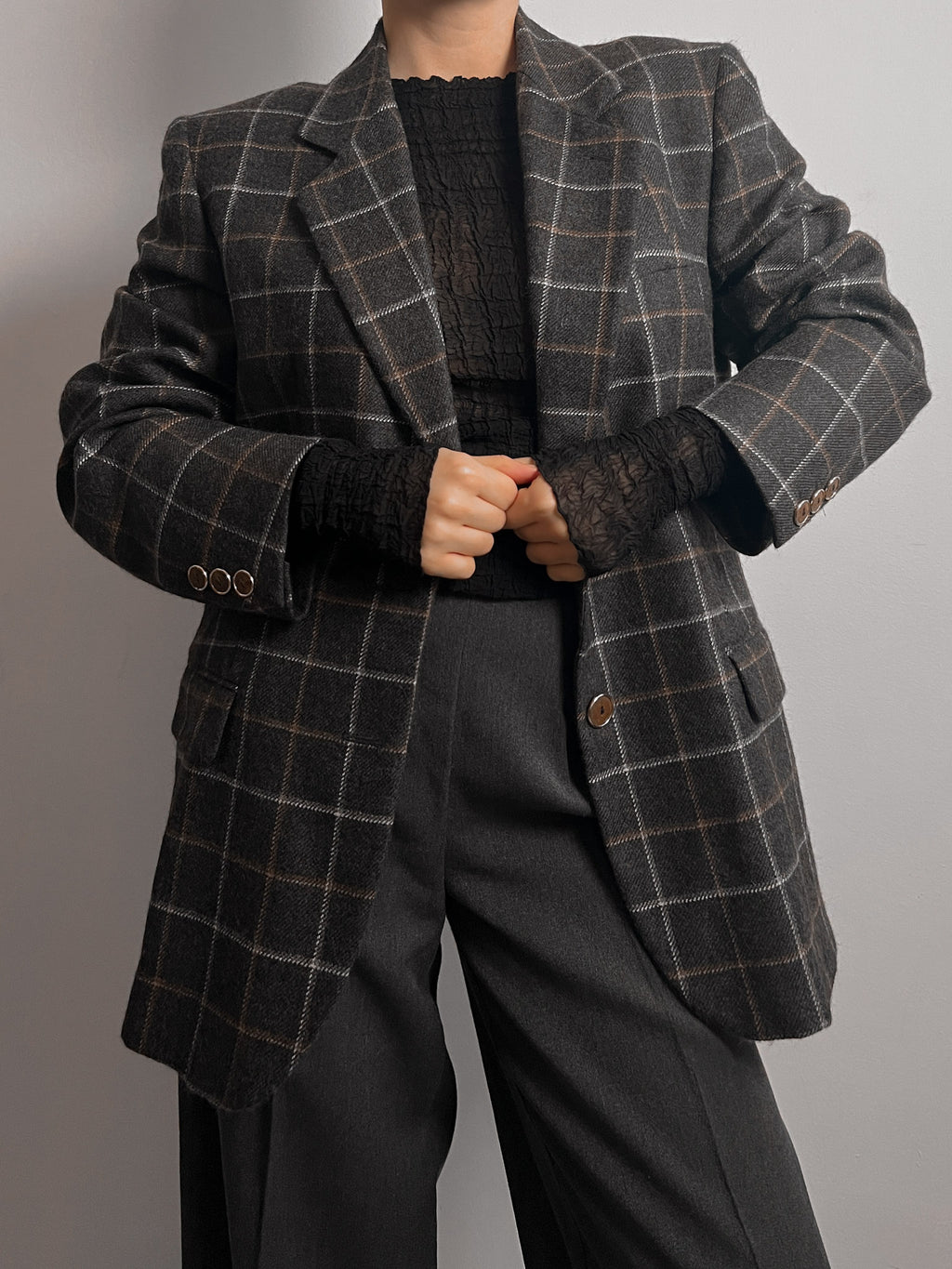 Seventy alpaca and wool blazer