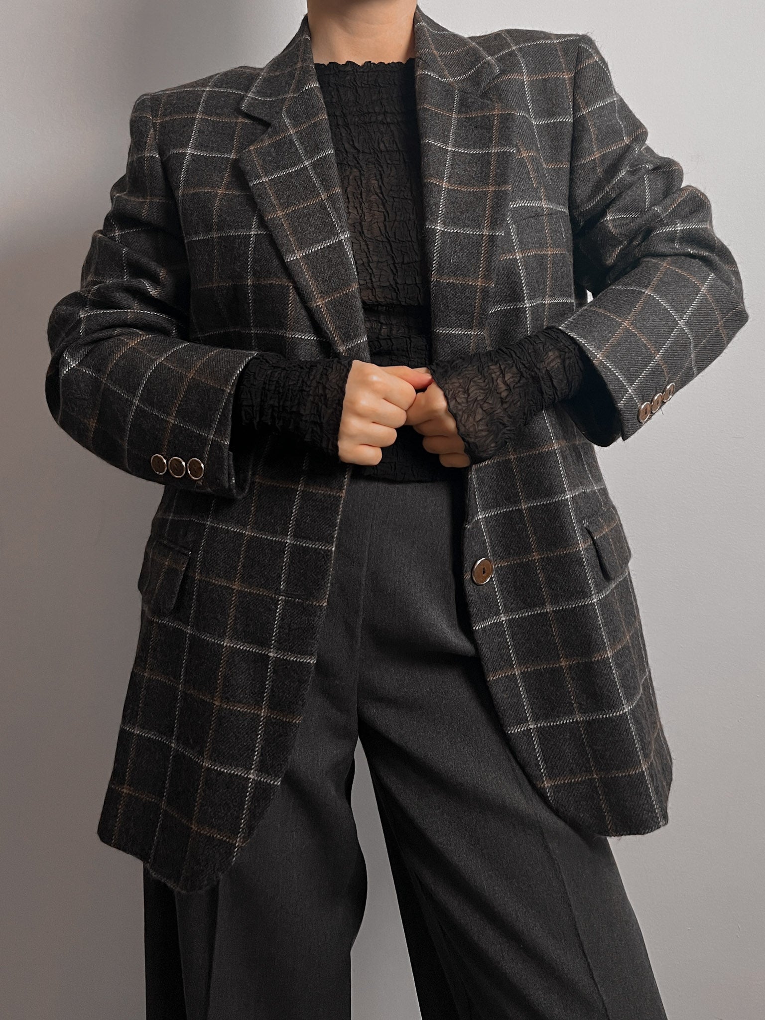 Seventy alpaca and wool blazer
