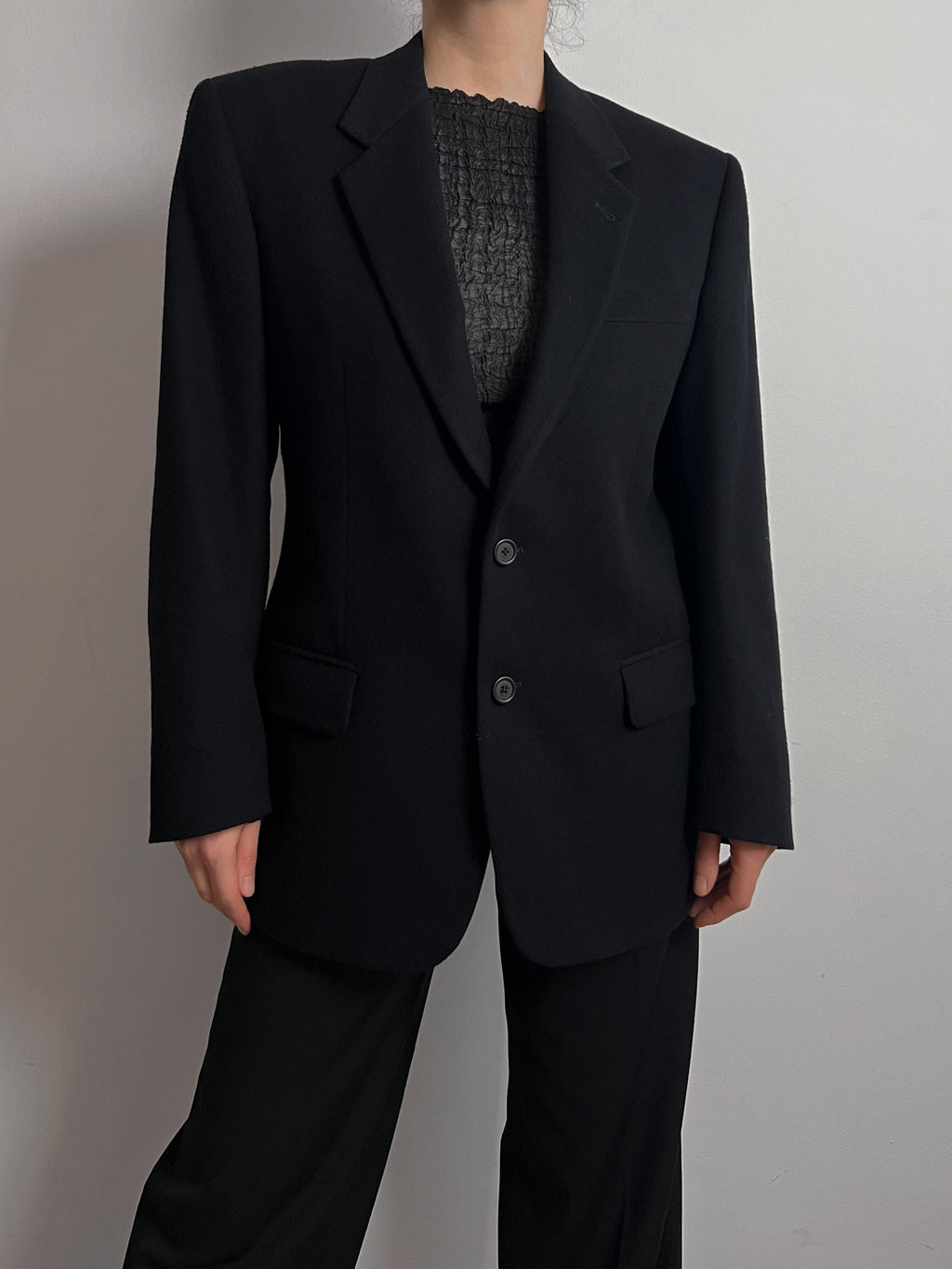 Mario Zegna/Furstenberg wool and cashmere blazer