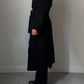 Pure wool black long coat