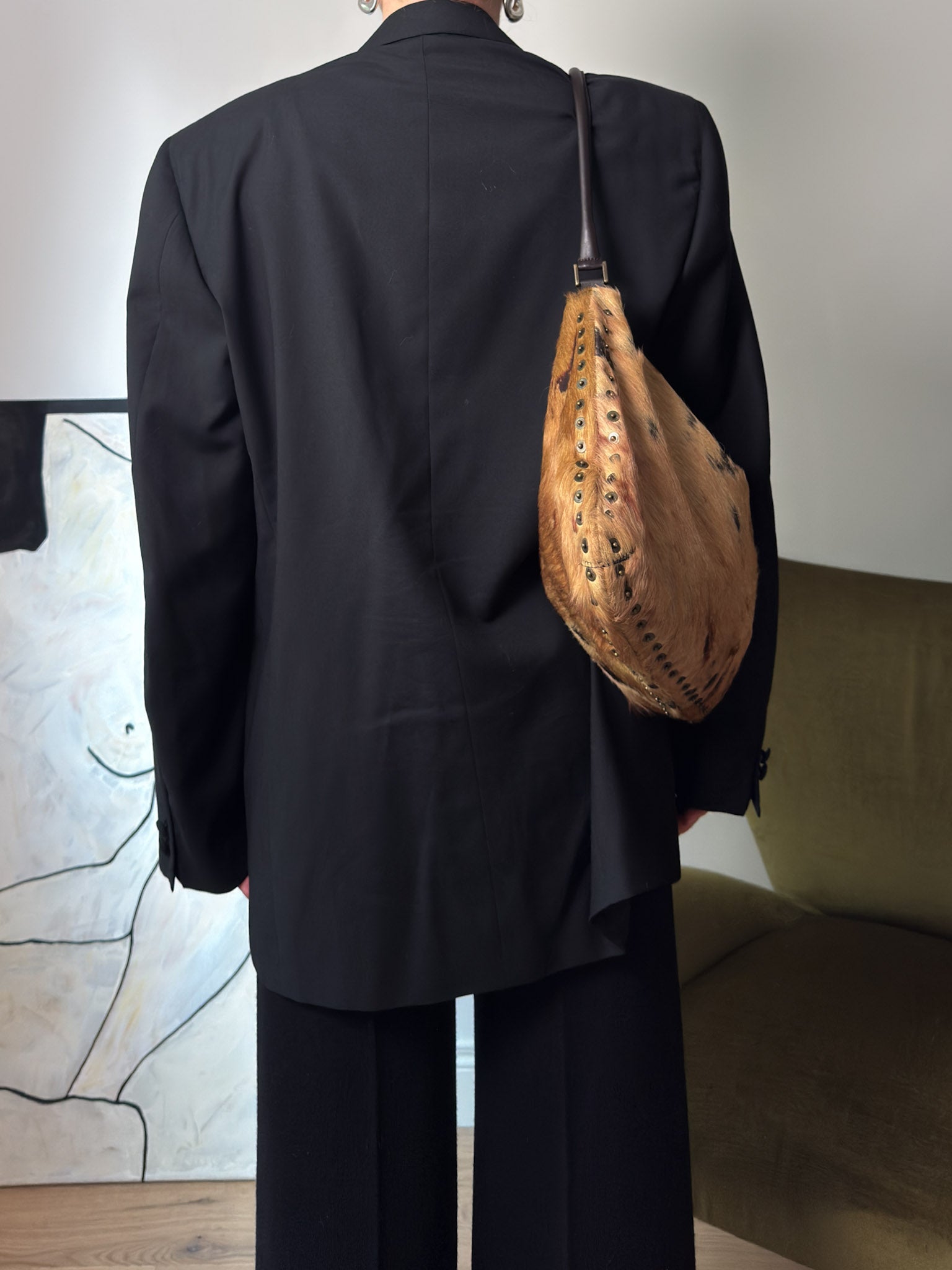 Trussardi pure virgin wool black balzer