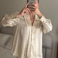 Pure silk ivory shirt