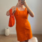 Calvin Klein orange mini dress