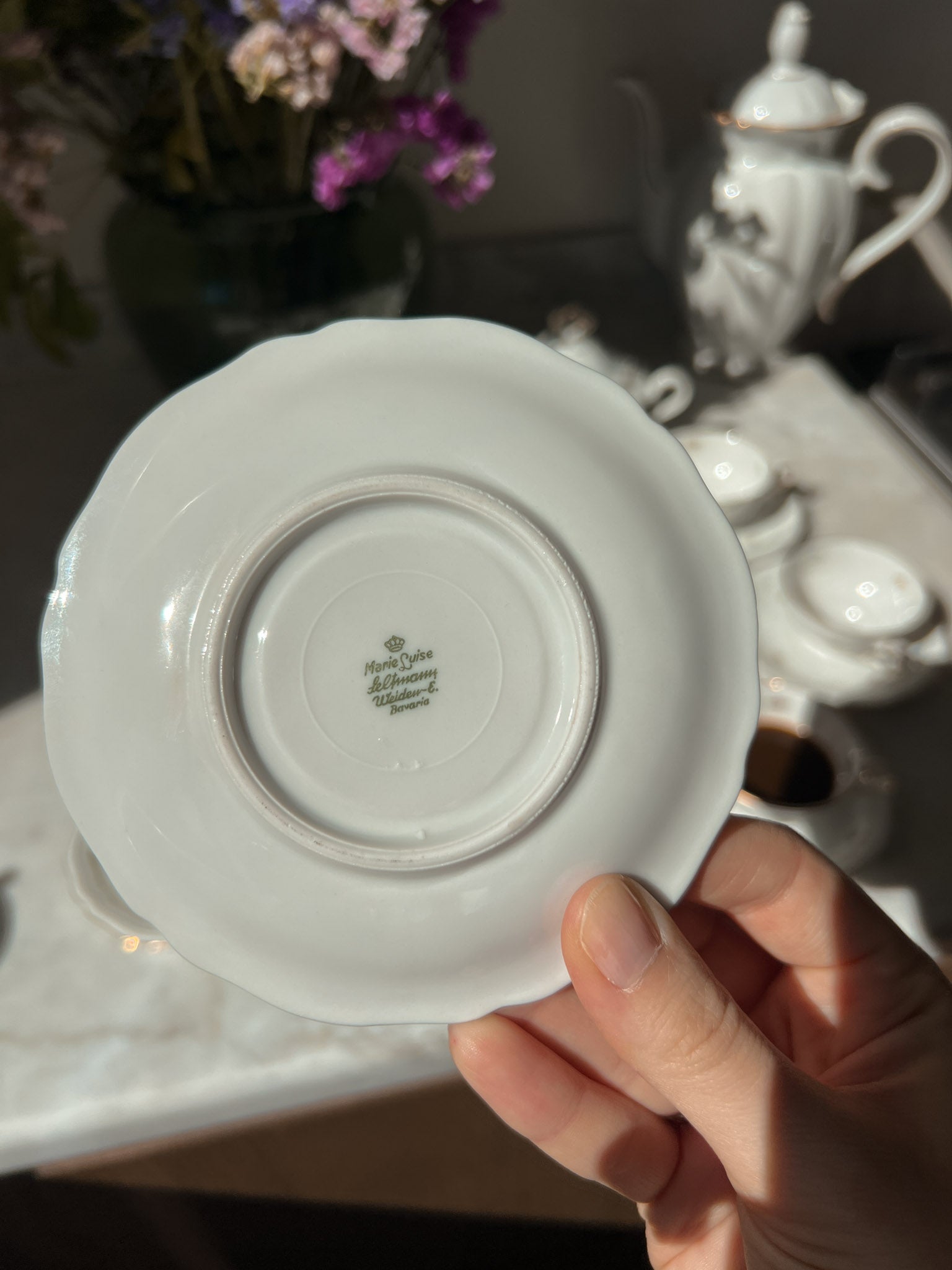 Servizio da caffè in porcellana bavarese
