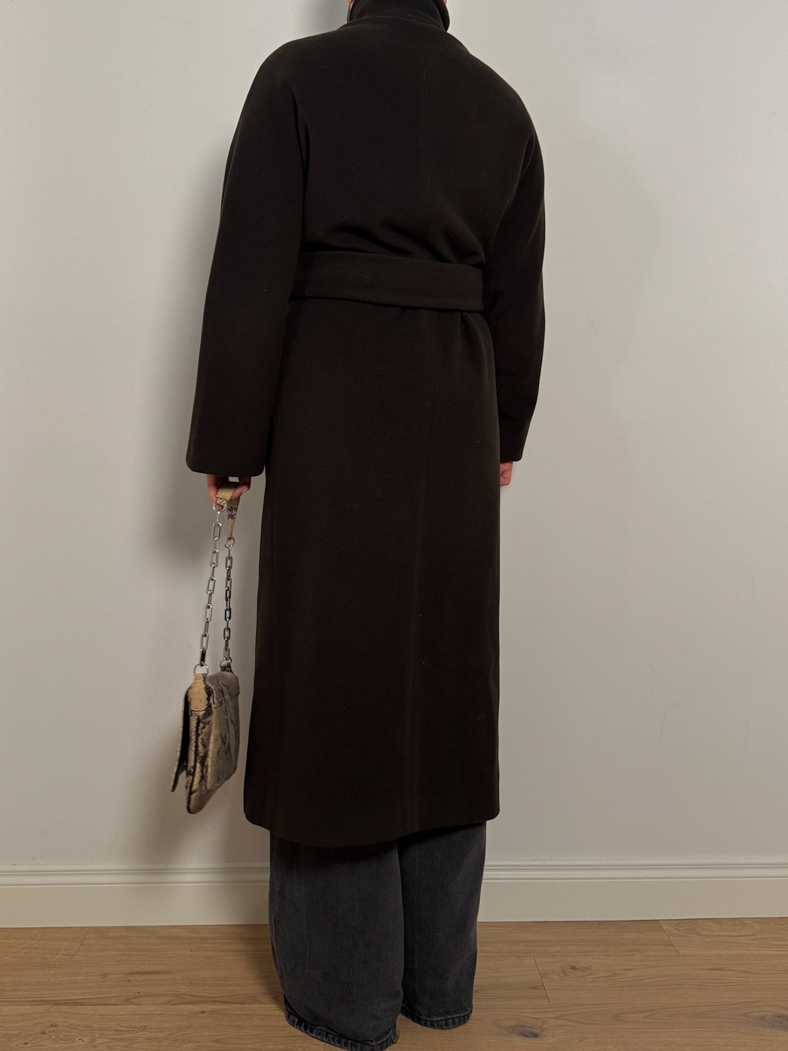 Wool and cashmere fondant coat