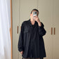The black maxi shirt