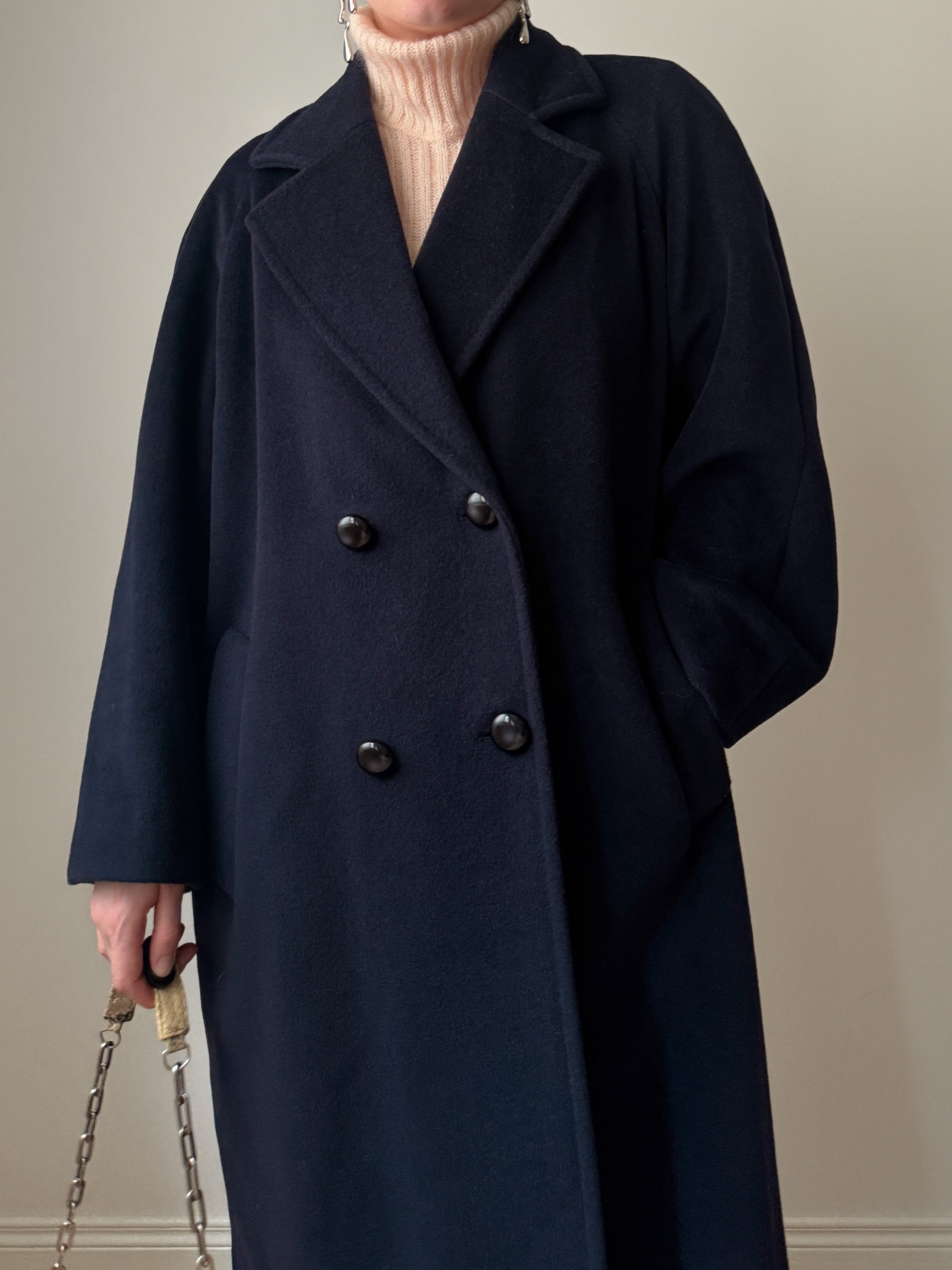 Piacenza virgin wool blue coat