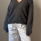 Pure wool grey cardigan
