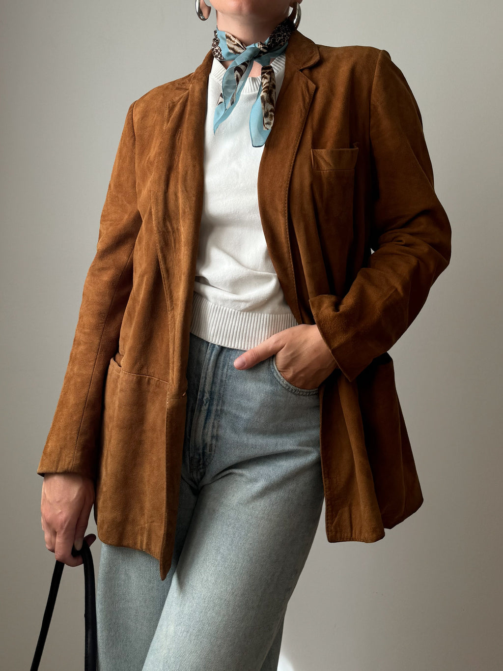 Real suede caramel coord