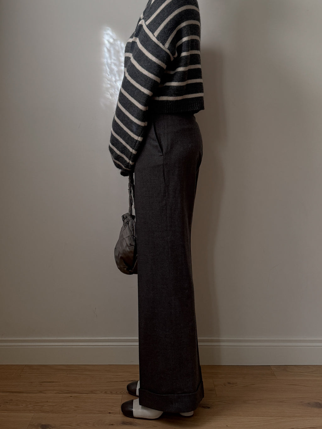 Pure wool grey pants