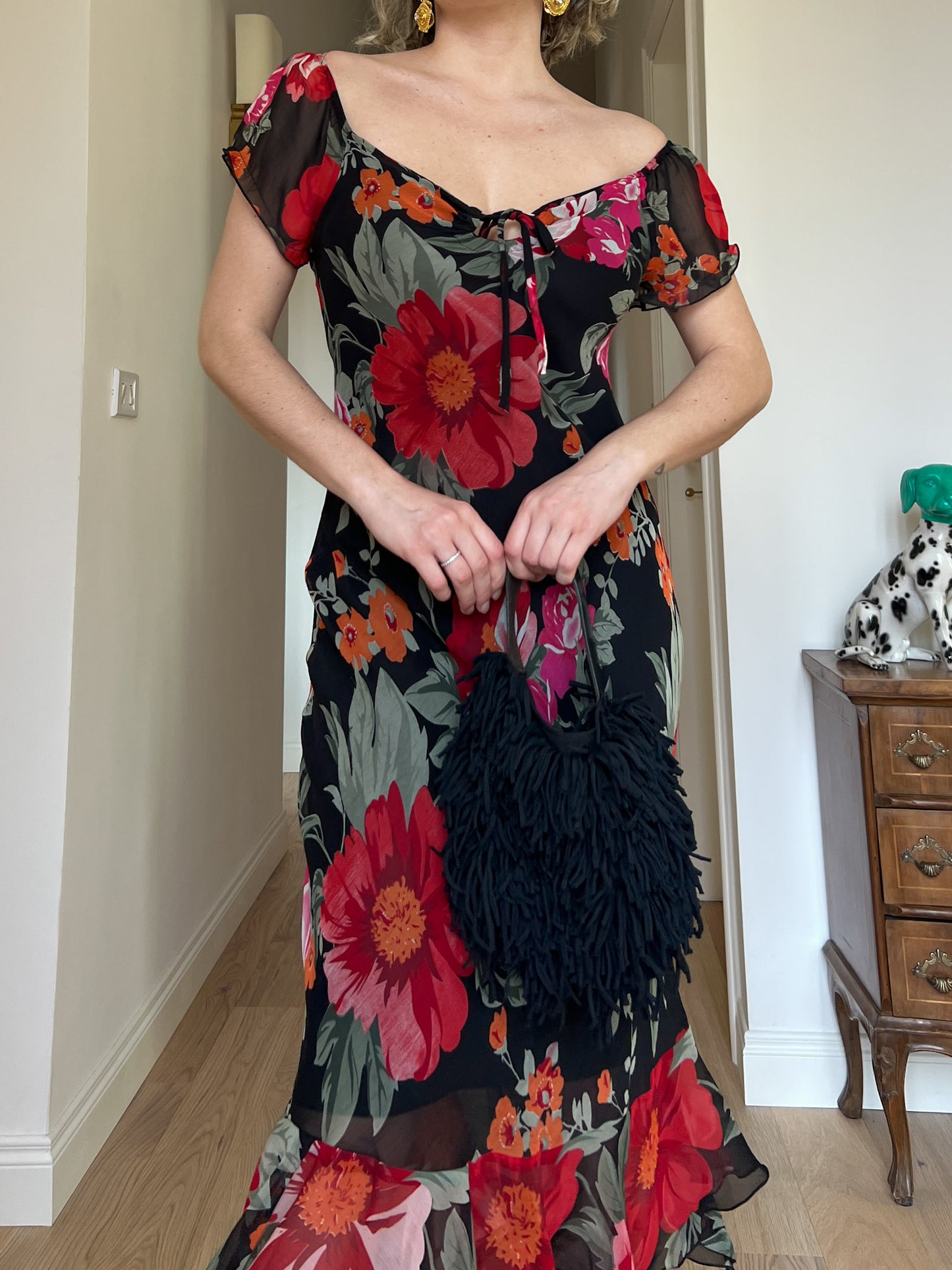 Viscose floral dress