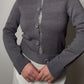 Pure merino wool grey cardigan