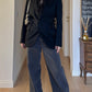 Brando black wool