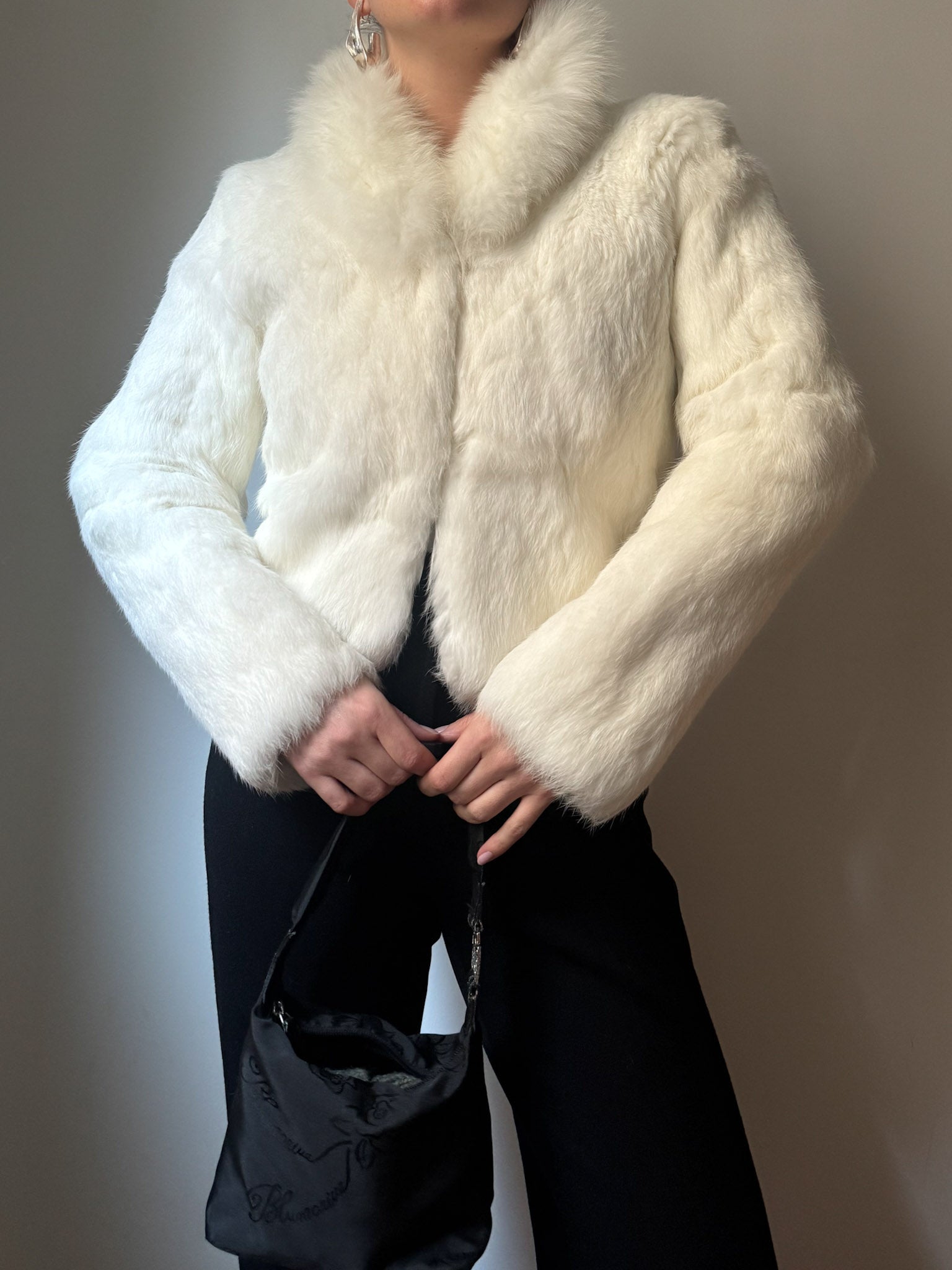 White real fur