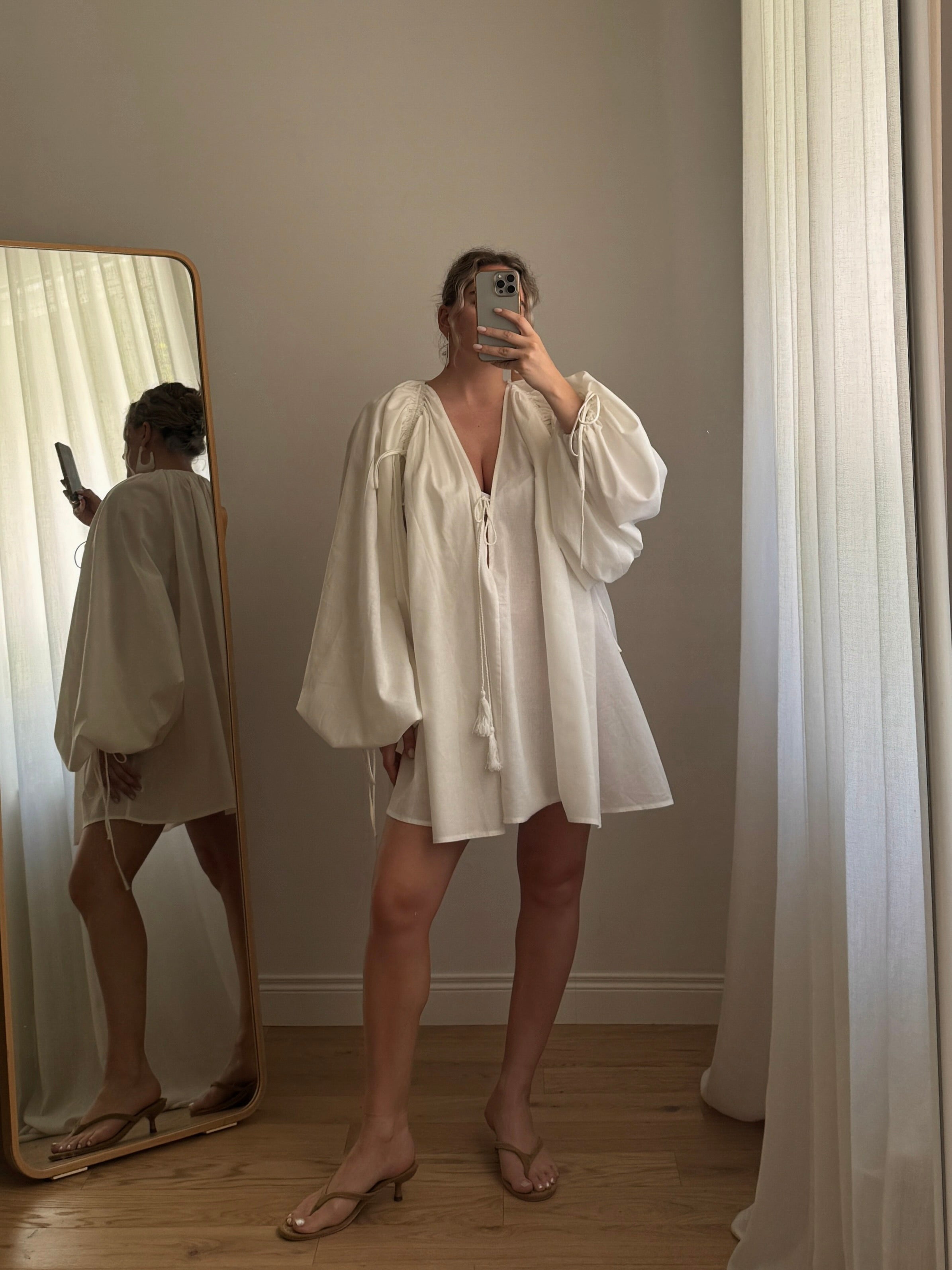 Abito in puro cotone - Bianco