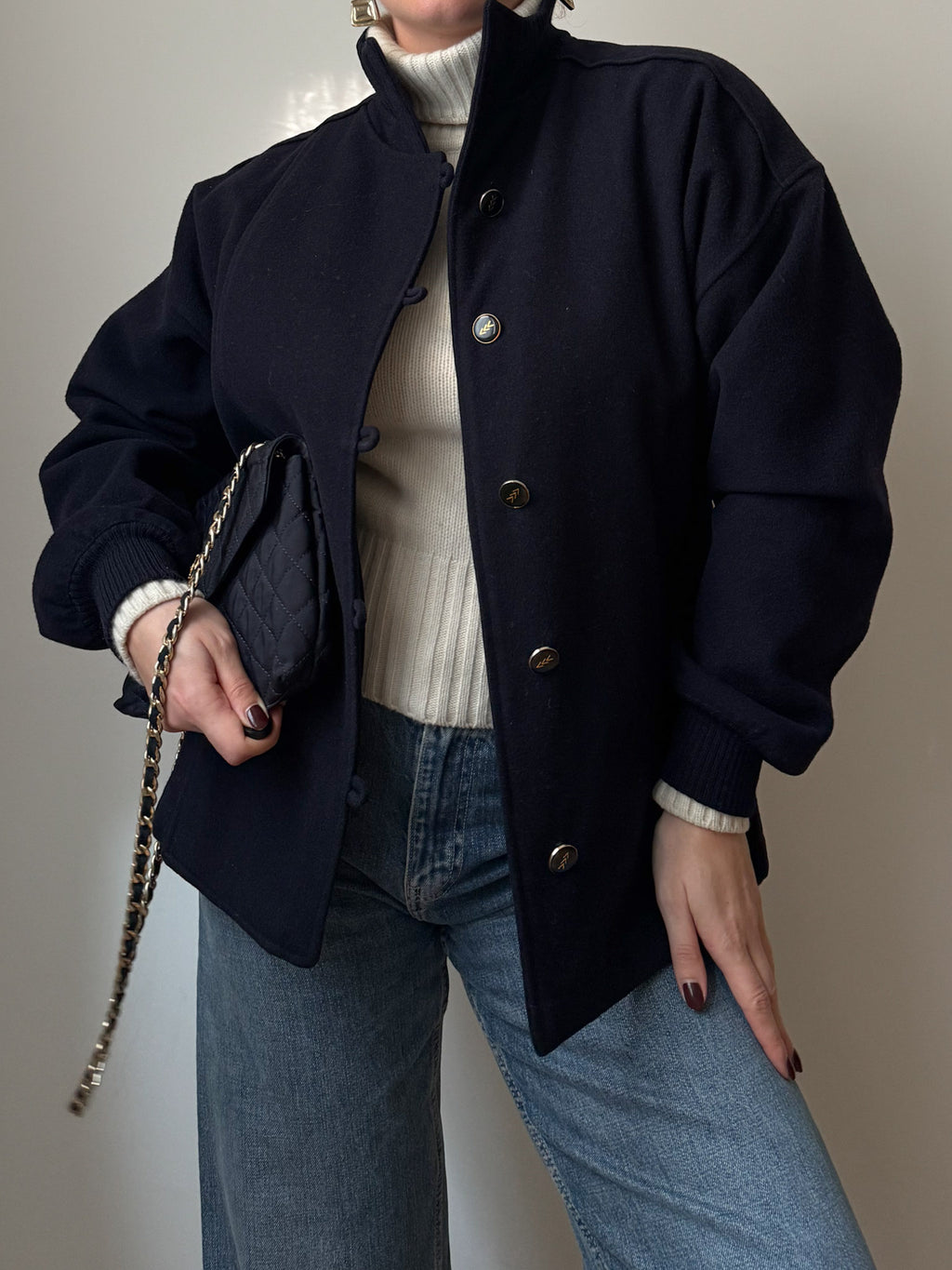 Pure wool blue jacket