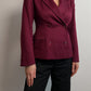 Pure wool bordeaux blazer