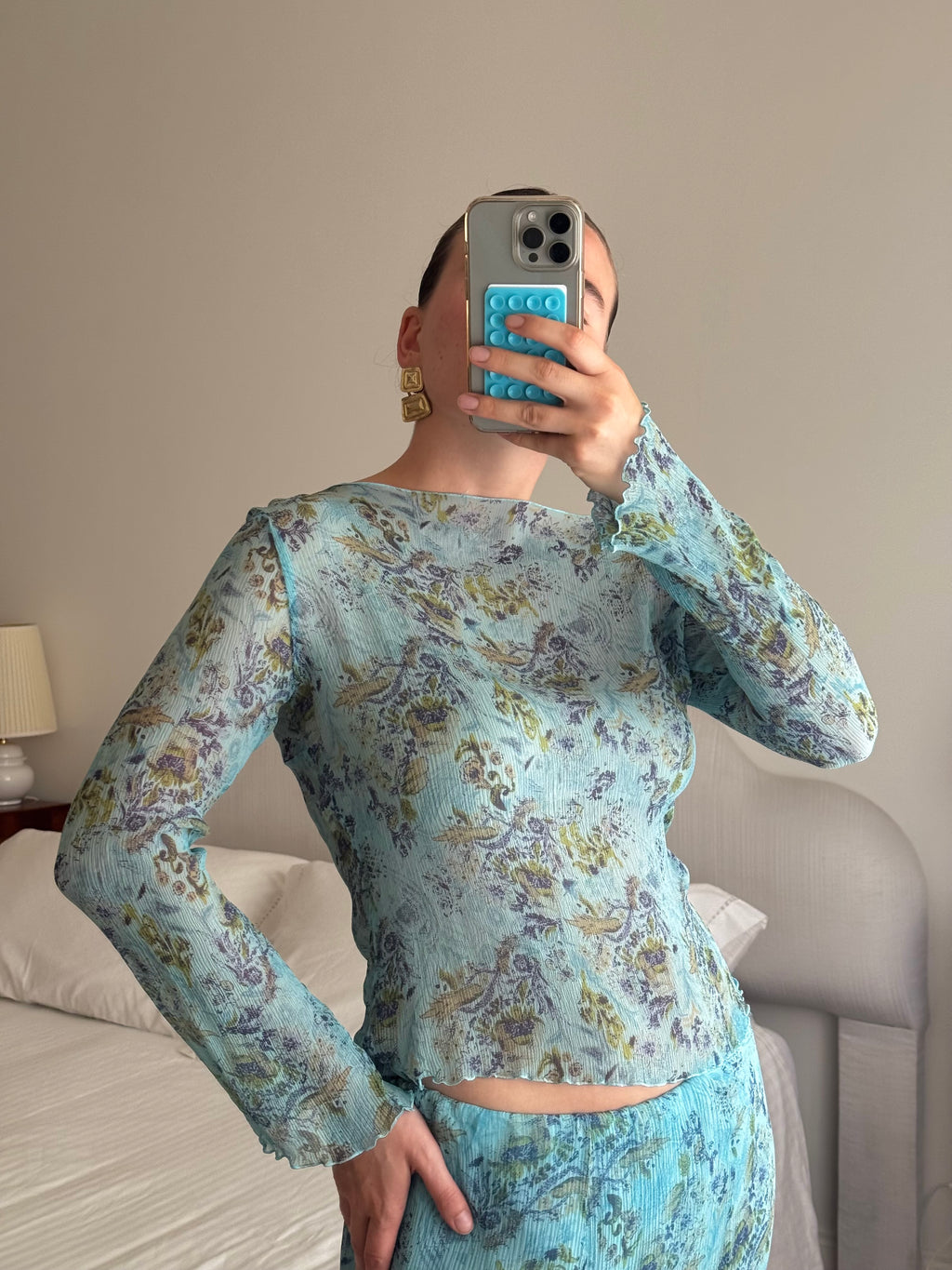 Pure silk floral co-ord