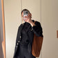 Pure linen black jacket