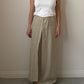 Pure linen beige skirt