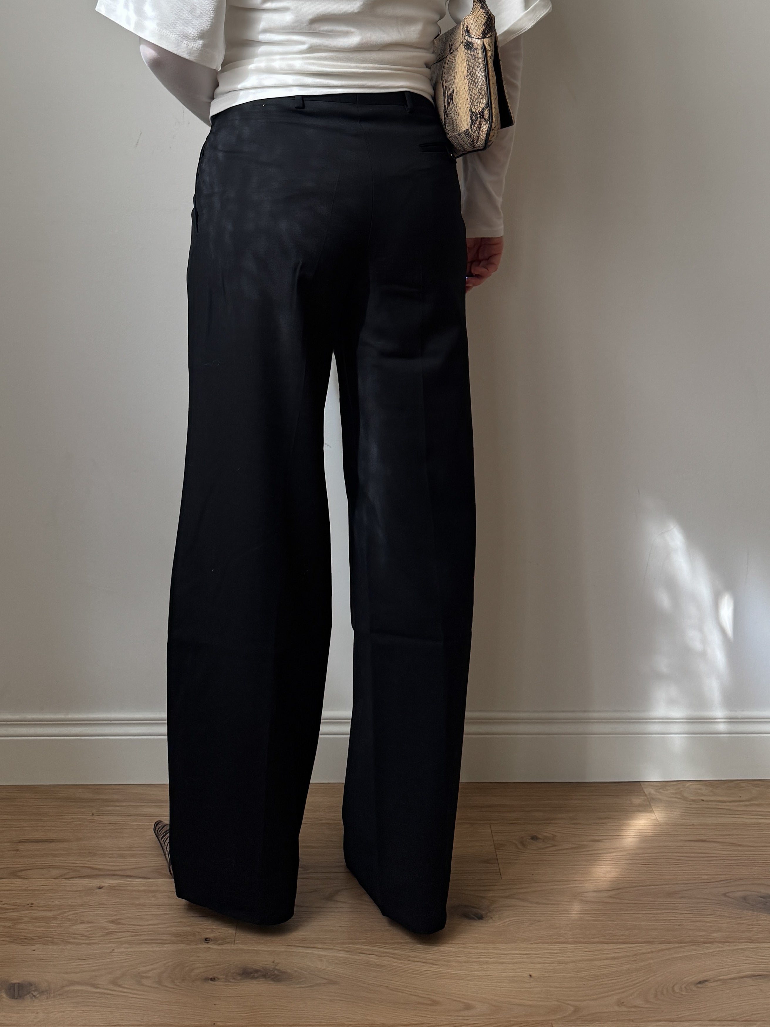 Pure wool black pants