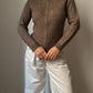 Wool brown cardigan