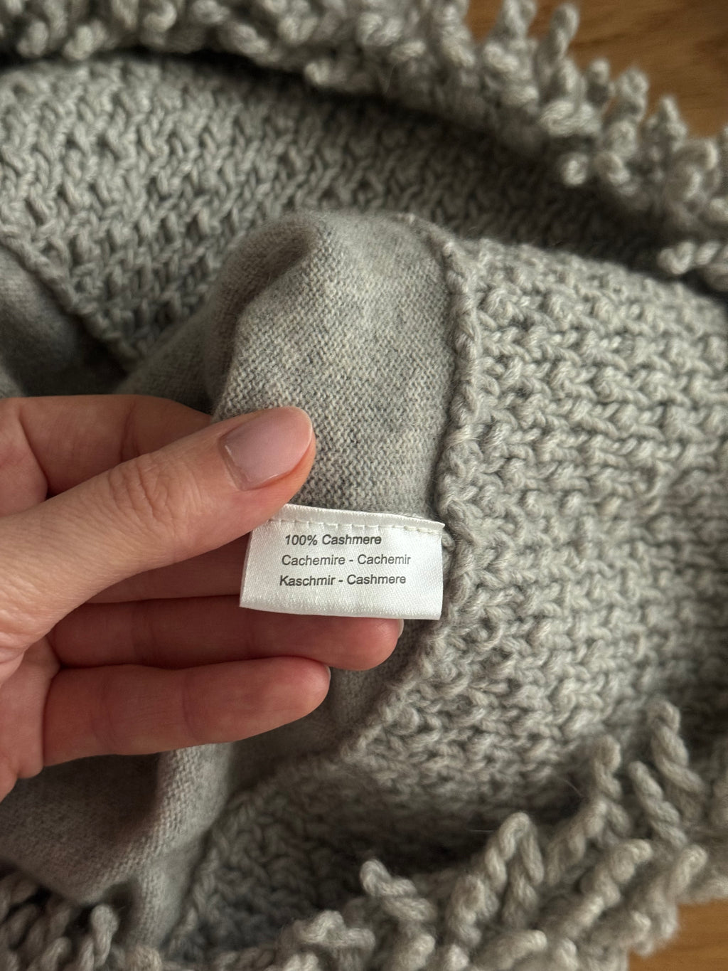 Pure cashmere grey dress