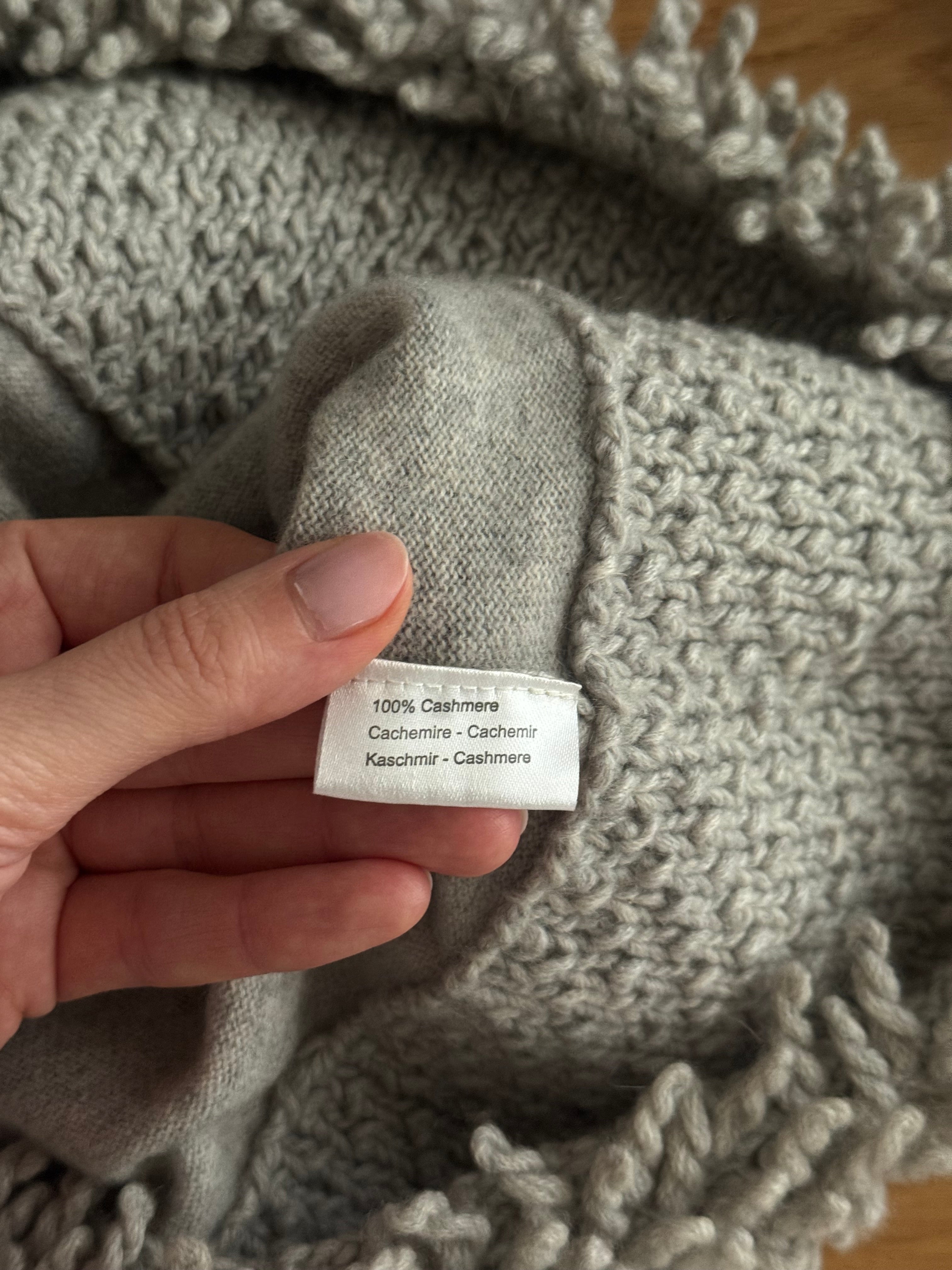 Pure cashmere grey dress