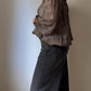 Pure silk printed blouse