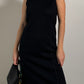 Pure wool black dress