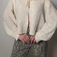 Wool blend ivory cardigan